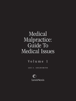 cover image of Medical Malpractice: Guide to Medical Issues